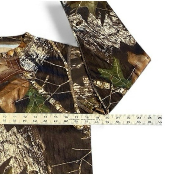 Russell Outdoors Men's Long Sleeve T-Shirt Small Mossy Oak Camo Hunter - Picture 4 of 8